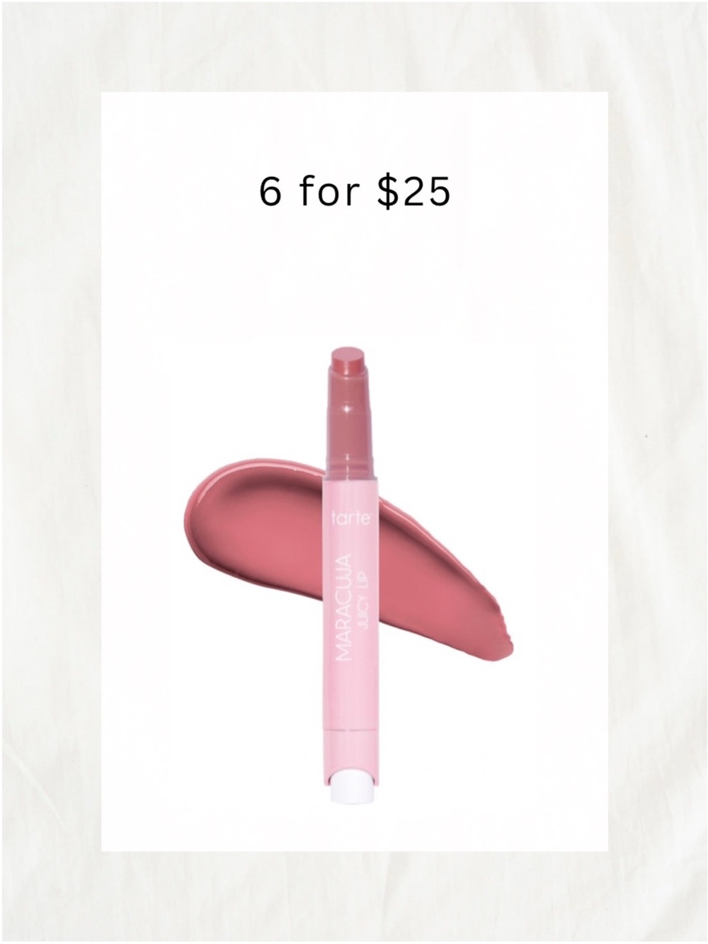 6/$25 • Tarte Maracuja Juicy Lip Oil